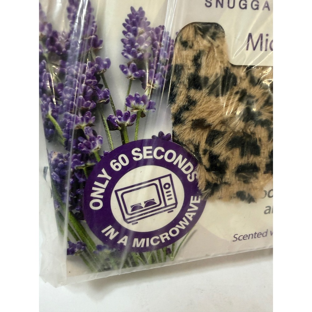 Warmies Microwavable Slippers Leopard Print Lavender Scented One Size 6-10 NEW - Picture 4 of 6